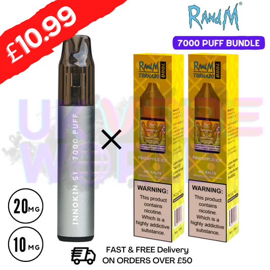 Pineapple ICE - RandM Tornado 7000 Puff (Refil Bundle) Kit