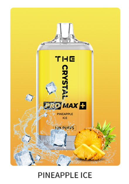 WGA Crystal Pro Max Plus 10000 Puffs Disposable Vape-550mAh Battery, 25ml E-liquid, Multiple Nicotine 10 Flavors