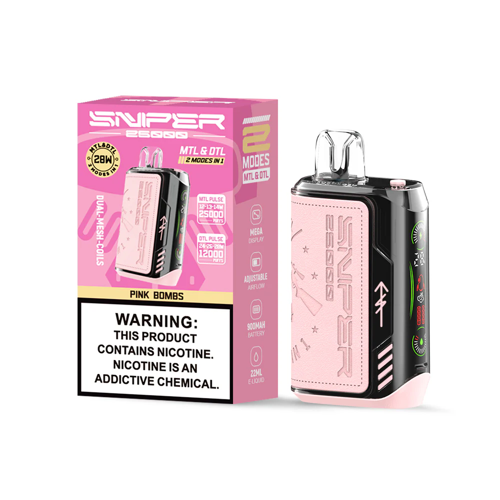 Vapmod Sniper 25000 Puffs Rechargeable Disposable Kit