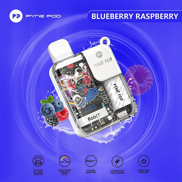 Pynepod 8500 Puffs Disposable Vape 16 Flavors 20mg Nico 2ML Battery Display 550mAh battery