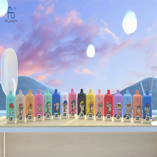 12000 Puffs Disposable Vape - Fumot Digital Box with 20mL & RGB Lights