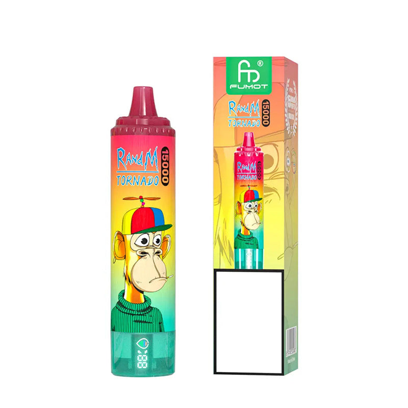 FUMOT RandM Tornado 15000 | 25ml E-Liquid | 15K Puffs | LED Display