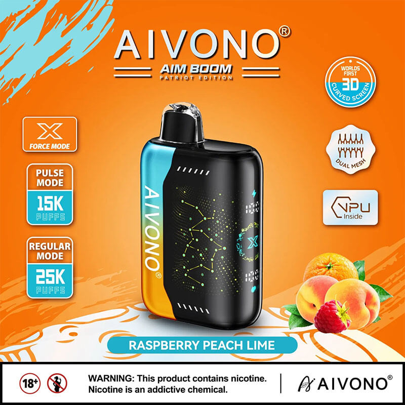 AIVON0 Aim Boom 25000 Puffs Disposable Vape Disposable 25K 650mAh Vapes Pen E Cigarette Prefilled 28ml Nicotine contain 0%2%3%5%