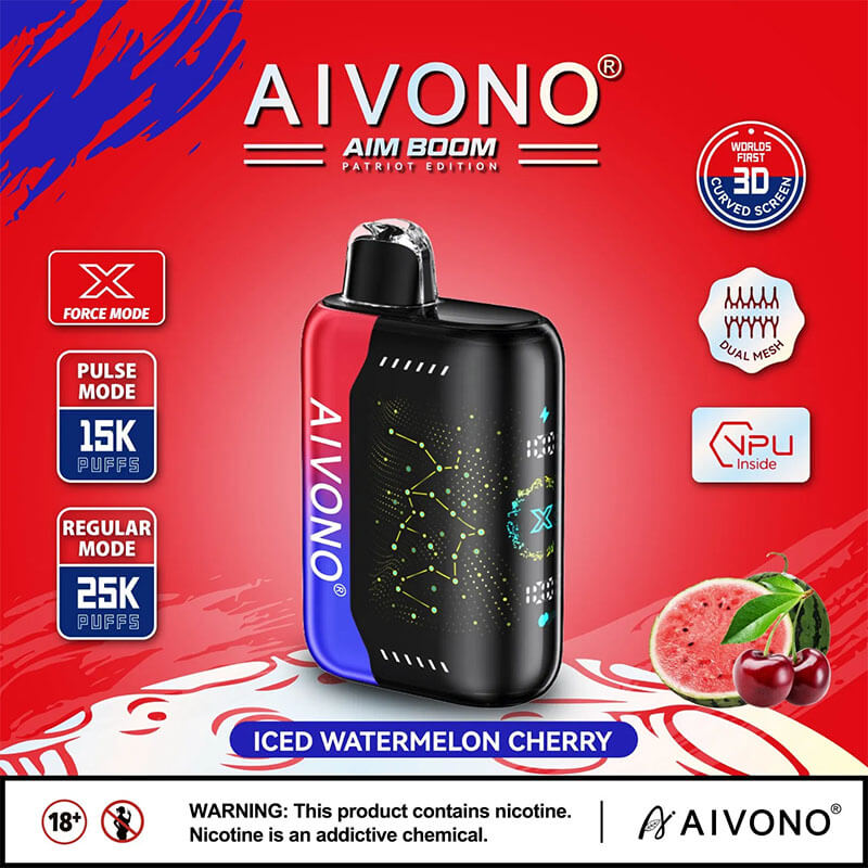 AIVON0 Aim Boom 25000 Puffs Disposable Vape Disposable 25K 650mAh Vapes Pen E Cigarette Prefilled 28ml Nicotine contain 0%2%3%5%
