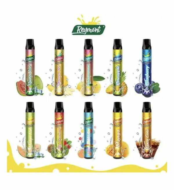 Reymont Disposable Pod Device 1688 Puff (Mouth To Lung) 2ml 20mg OFFER PRICE-850mAh Battery, Multiple Nicotine 20 Flavors