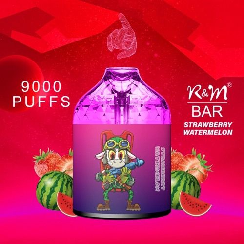 R&M BAR 9000 Puffs 0% 2% 3% 5% Nicotine Rechargeable Disposable vape