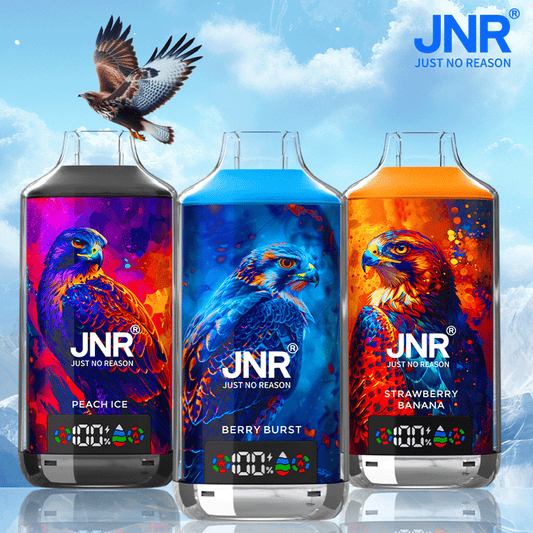JNR FALCON X 18000 18k Puffs LED Display Hot Sale Disposable Vape-950mAh Battery, 24ml E-liquid, Multiple Nicotine 29 Flavors