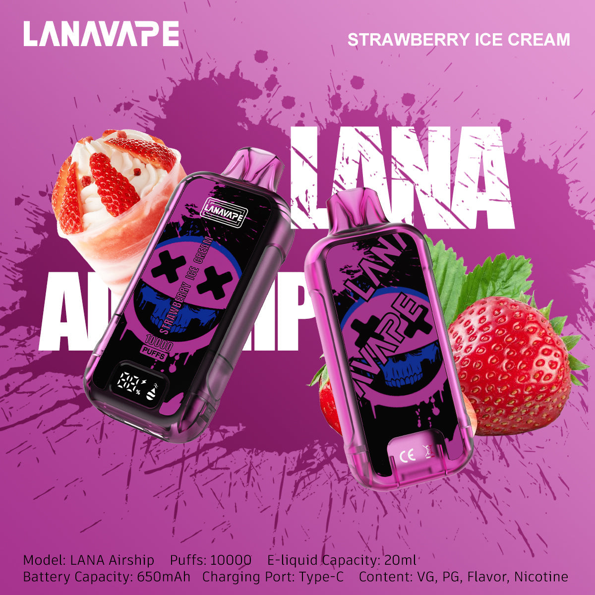 LANAVAPE 10000 Puffs Disposable Vape Wholesale