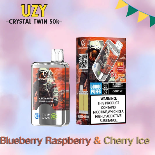 UZY Crystal Twin 50K Dual Flavors High Repurchase Rate Special Offer