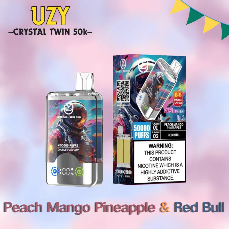 UZY Crystal Twin 50K Dual Flavors High Repurchase Rate Special Offer