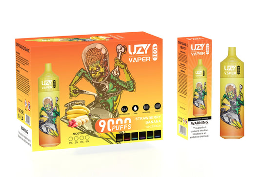 UZY Vaper 9000 Puffs 0% 2% 3% 5% Nicotine Rechargeable Disposable Pod