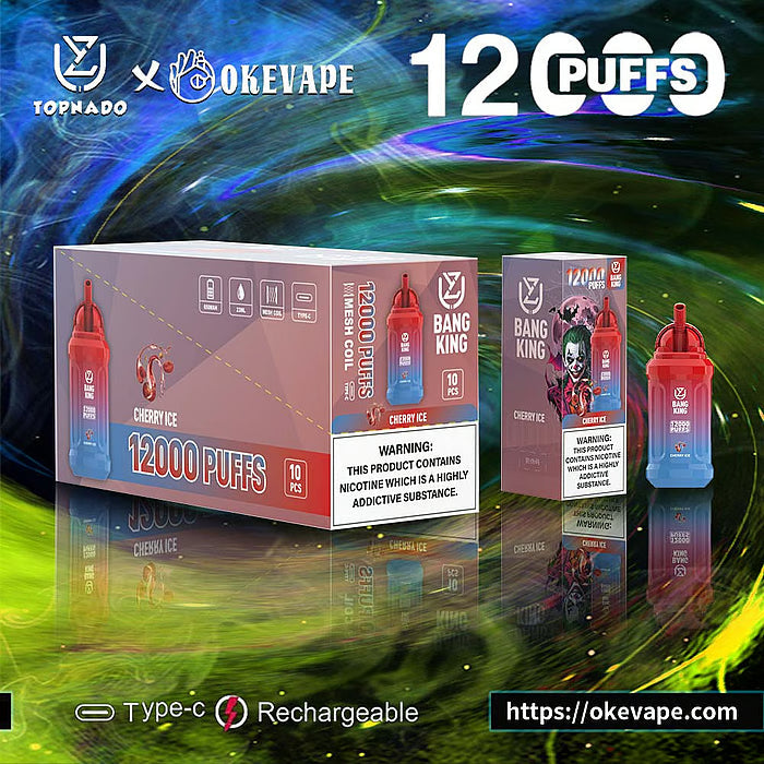 UZY Bang King 12000 Puffs 0% 2% 3% 5% Nicotine Disposable Pod 14 Flavors