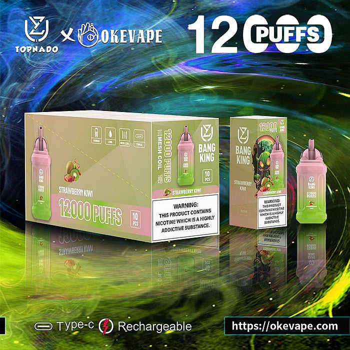 UZY Bang King 12000 Puffs 0% 2% 3% 5% Nicotine Disposable Pod 14 Flavors