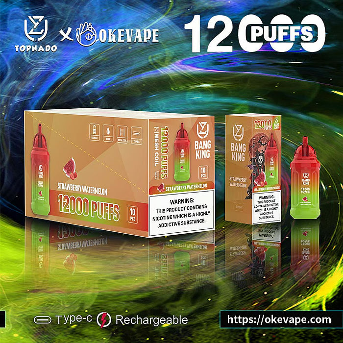 UZY Bang King 12000 Puffs 0% 2% 3% 5% Nicotine Disposable Pod 14 Flavors