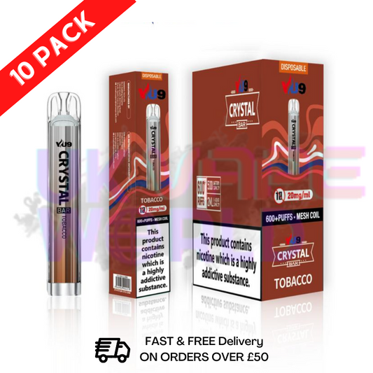 Tobacco Crystal 600 Puffs VU9 Box Of 10