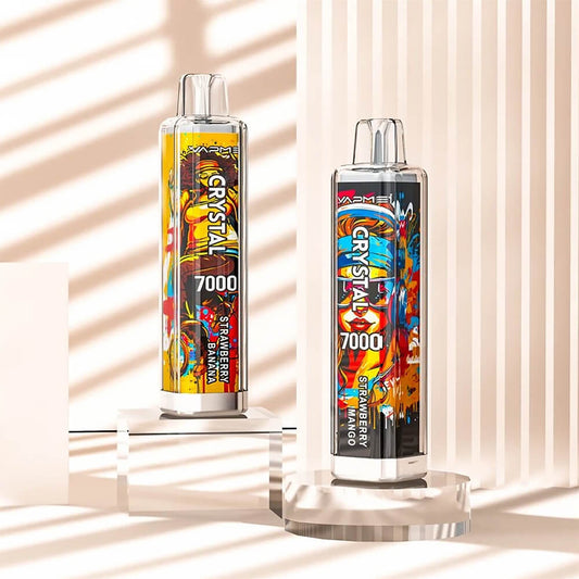 VAPME CRYSTAL 7000 PUFF Disposable Vape 14ML 650mAh 30 Flavors In Sales.