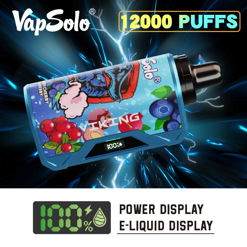 VapSolo Viking 12000 Puffs Disposable Vape - 22ml, Mesh Coil, 10 Flavors