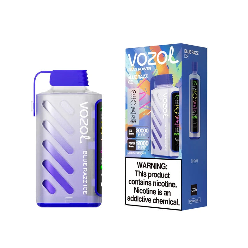 Vozol Gear Power 20000 Puffs Disposable Vape-650mAh Battery, 20ml E-liquid, Multiple Nicotine 10 Flavors