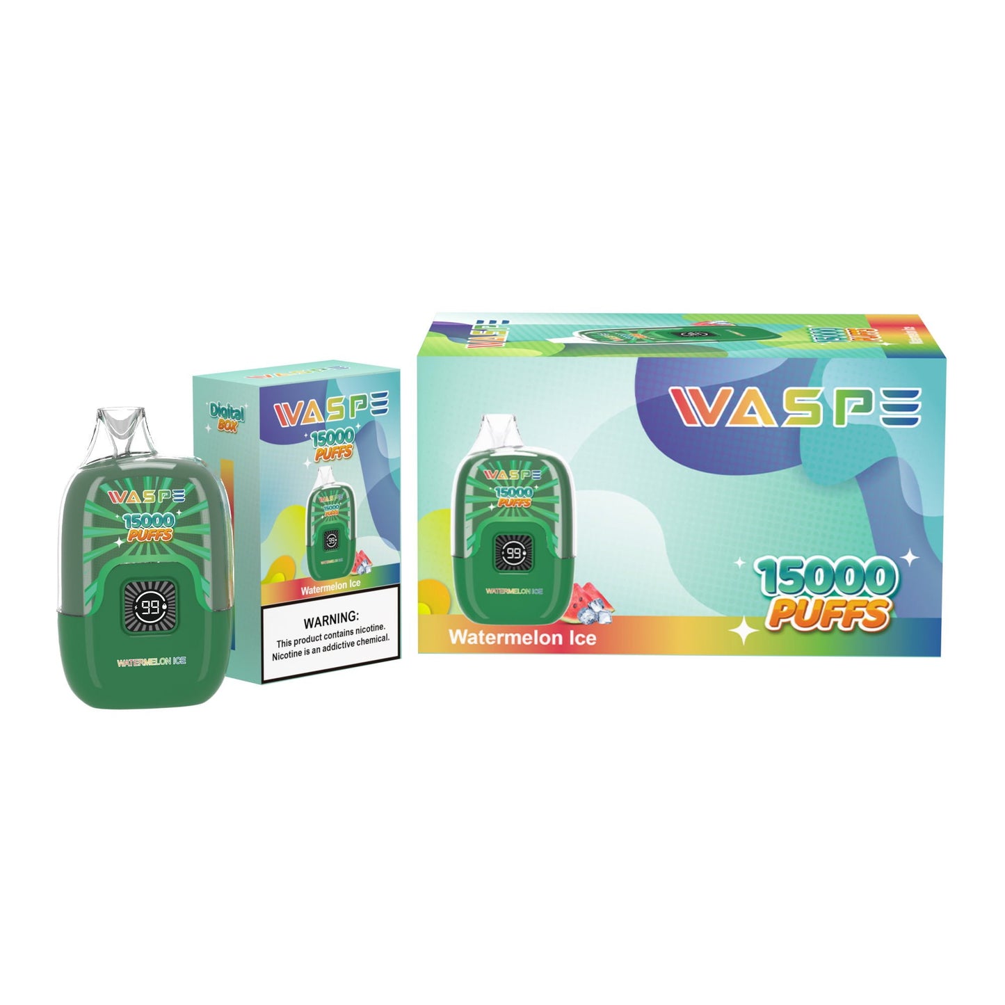 WASPE Digital Box 15000 Puffs Disposable Vape Popularity Cigarette Pod