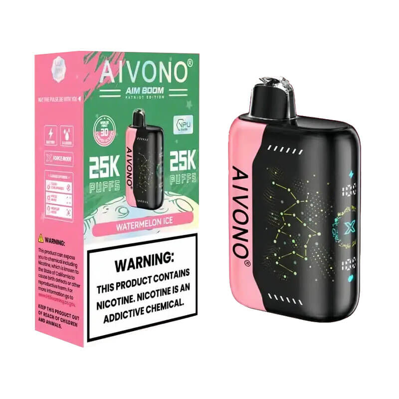 AIVON0 Aim Boom 25000 Puffs Disposable Vape Disposable 25K 650mAh Vapes Pen E Cigarette Prefilled 28ml Nicotine contain 0%2%3%5%
