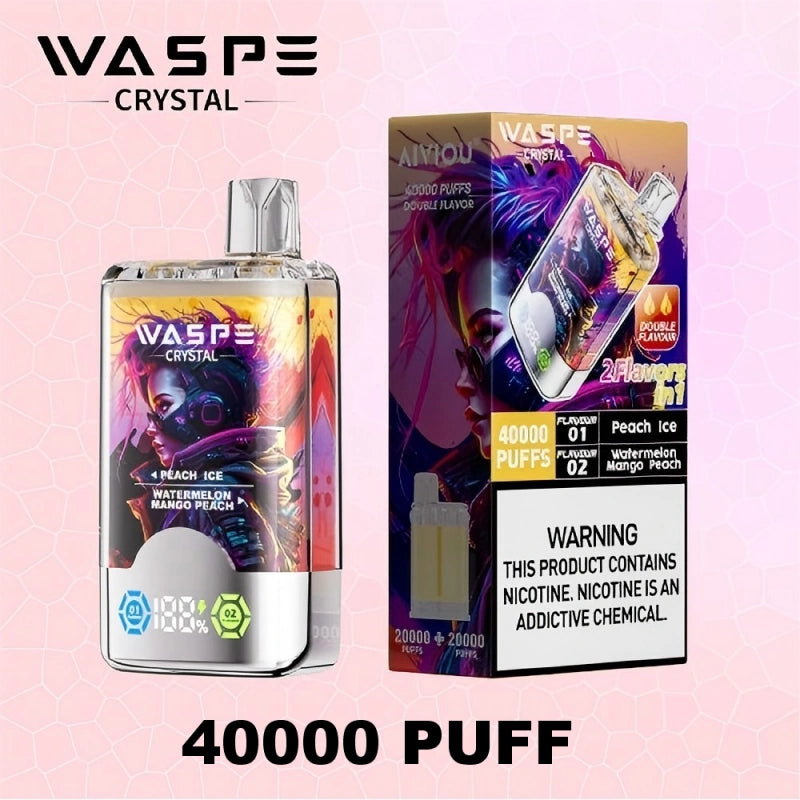 Waspe Crystal 40000 Puffs Disposabl Vape Good Price Bulk Sale