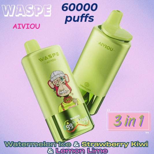 Waspe 3 in 1 60k puffs Factory Direct Supply Great sale