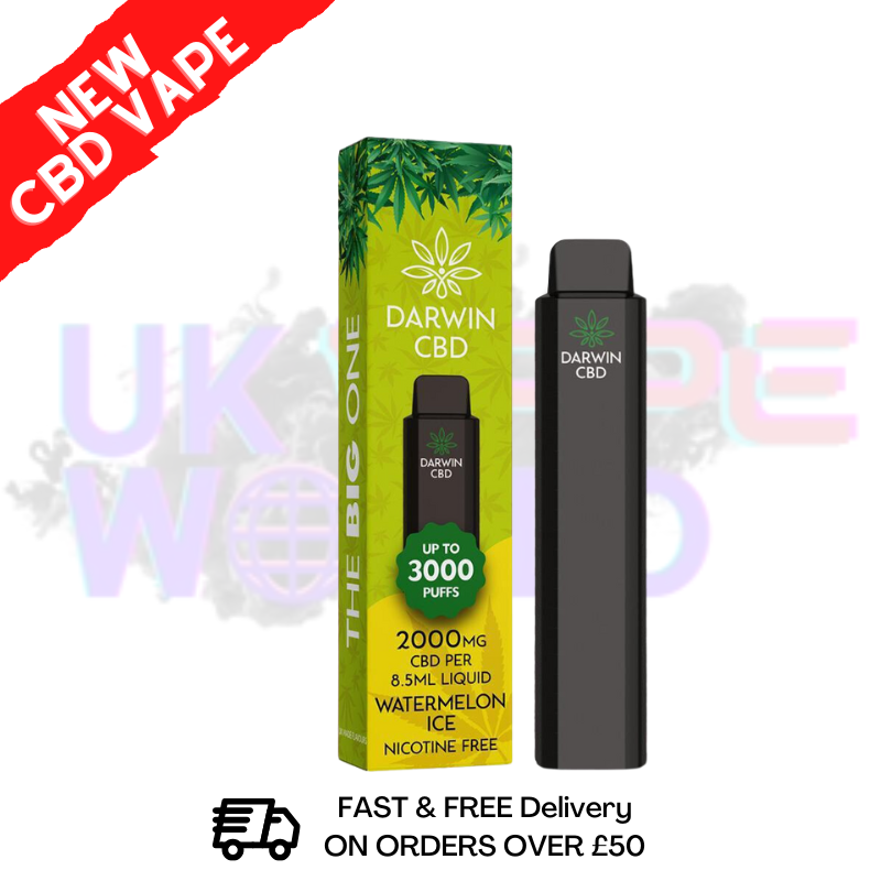 darwin cbd disposable vape Darwin CBD 600mg Prefilled Replacement Pods - 2 For £20