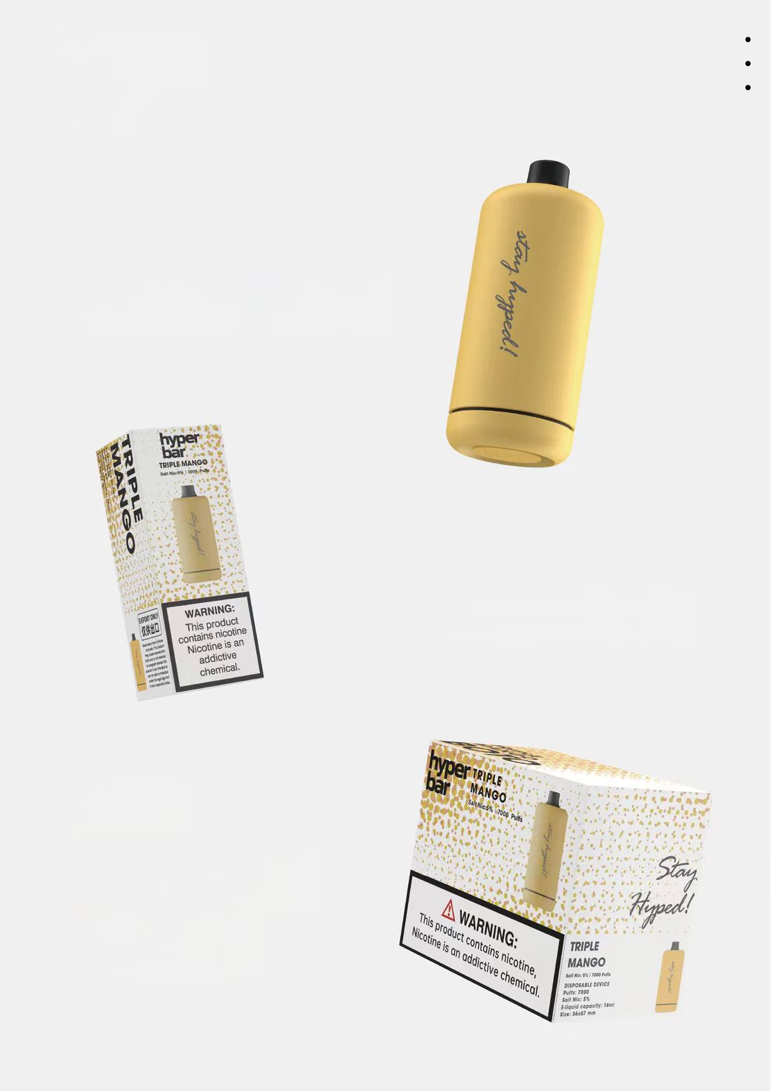 Hyperbar Boto 7000 Puffs 2% 5% Nicotine Rechargeable Disposable Pod