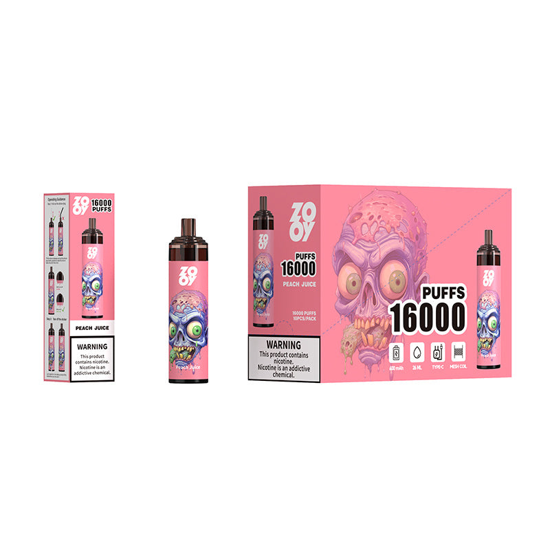 Zooy Tornado 16000 Puffs E Vape Electronic Smoking Cigarette Disposable Puff 15k 16k