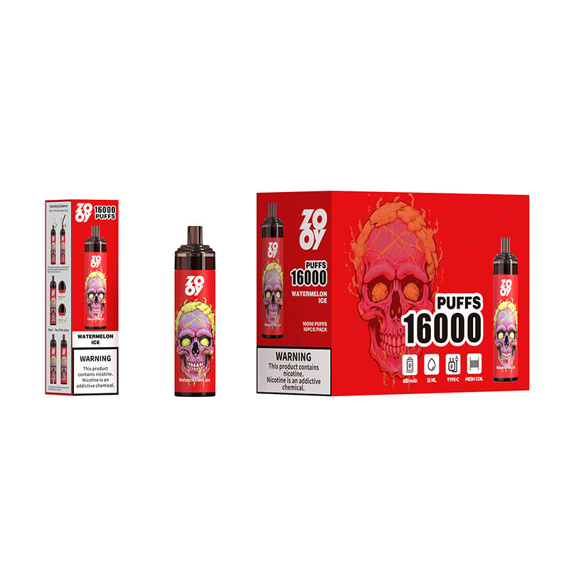 Zooy Tornado 16000 Puffs E Vape Electronic Smoking Cigarette Disposable Puff 15k 16k
