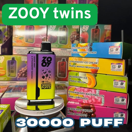 ZOOY twins 30000 PUFF Dual Flavor Free Switching Bulk Sale Vape