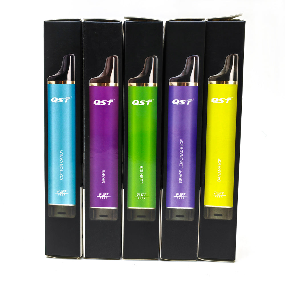 QST Puff Flex 2800 Puffs Vape Disposable Wholesale Electronic Cigarettes 0% 2% 3% 5% 8 ml Pod 850mah Battery Pen Minimum Order 100pcs
