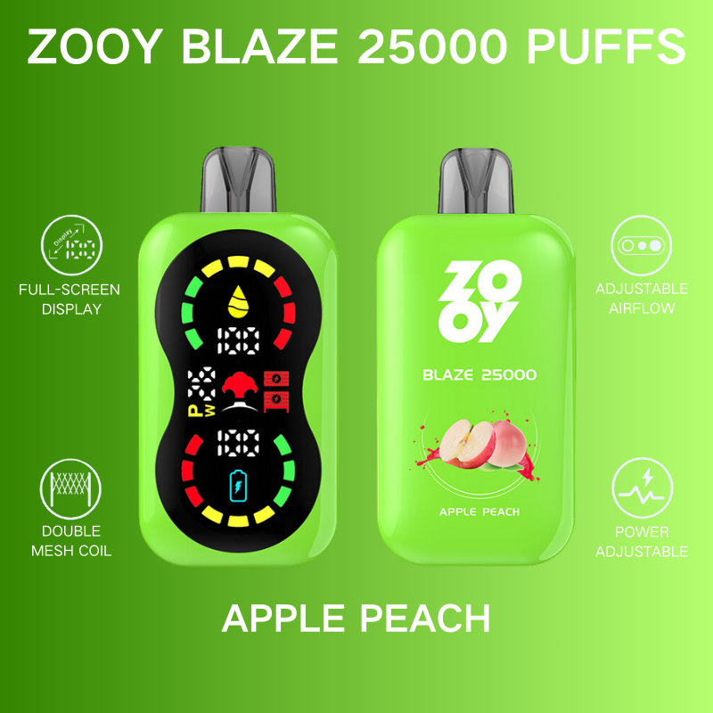 ZOOY BlAZE 25000 25K Puffs Airflow&Power Ajustable Disposable Vape