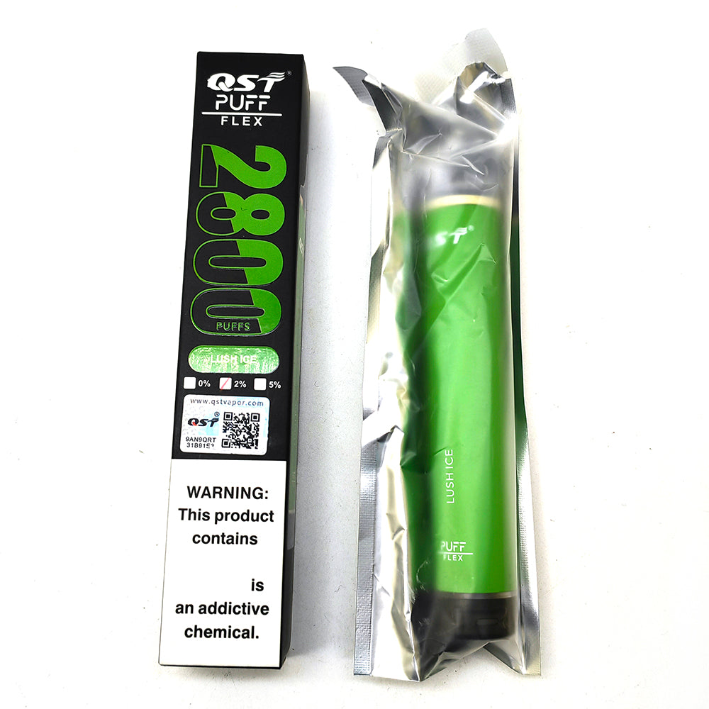 QST Puff Flex 2800 Puffs Vape Disposable Wholesale Electronic Cigarettes 0% 2% 3% 5% 8 ml Pod 850mah Battery Pen Minimum Order 100pcs