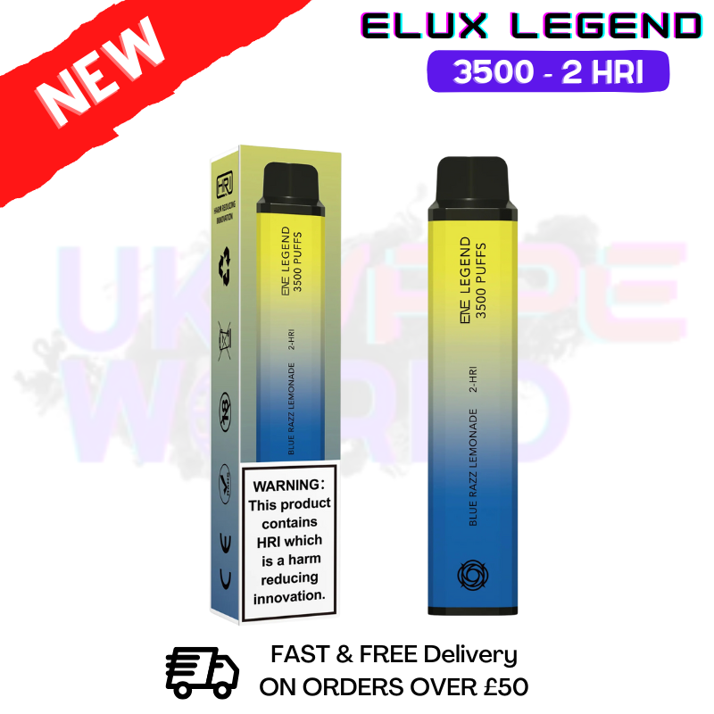 Elux Legend 3500 Puff Blue razz lemonade 2 HRI
