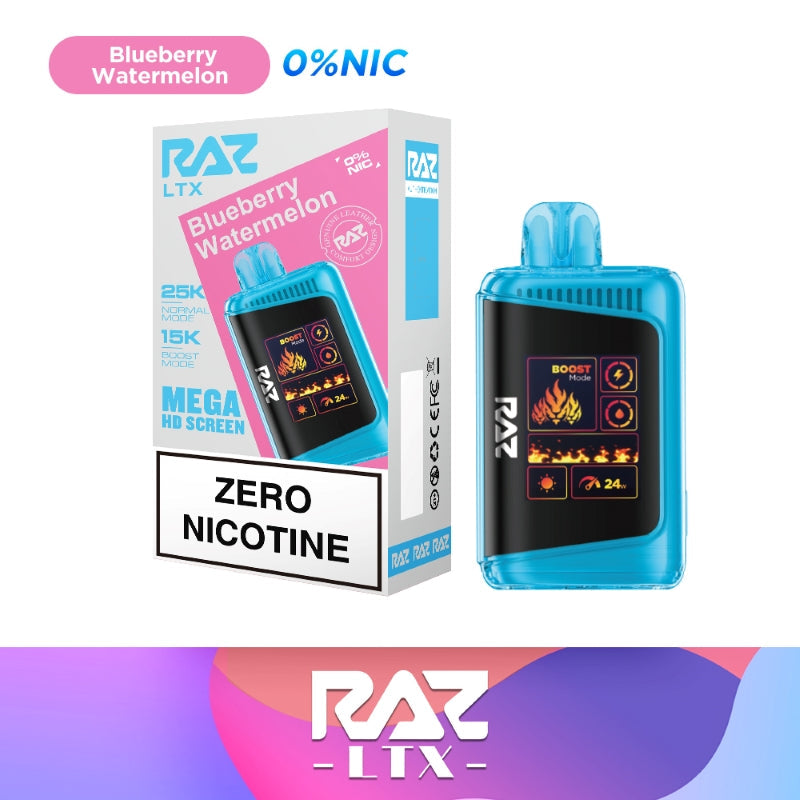 RAZ LTX 25K Nicotine Free Disposable Vape 0%