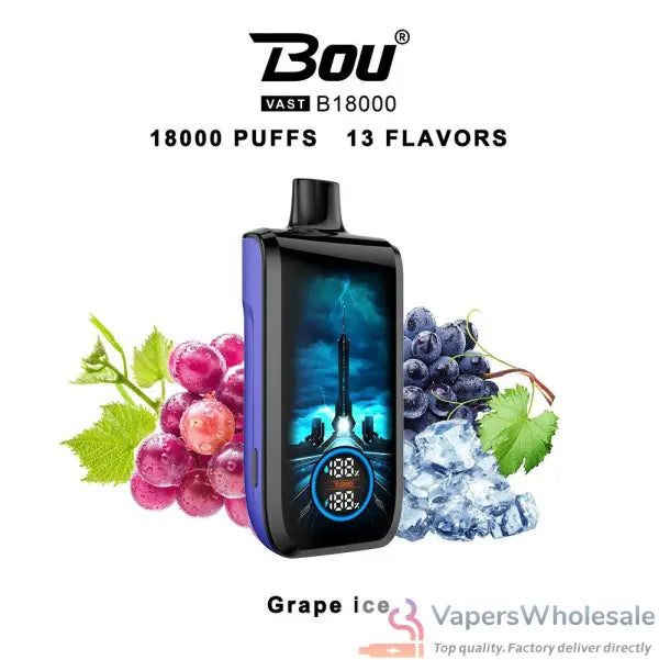 BOU VAST 18000 Puffs Disposable Vape Wholesale-22ml E-liquid,Multiple Nicotine 13 Flavors
