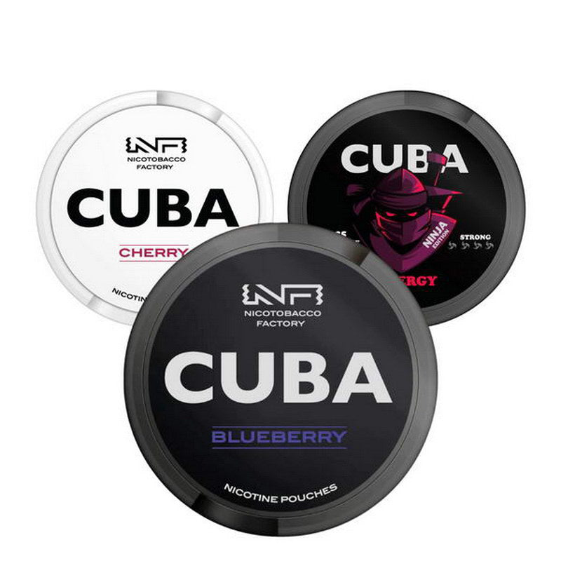 Cuba Nicotine Pouches - White/ Black/ Ninjia