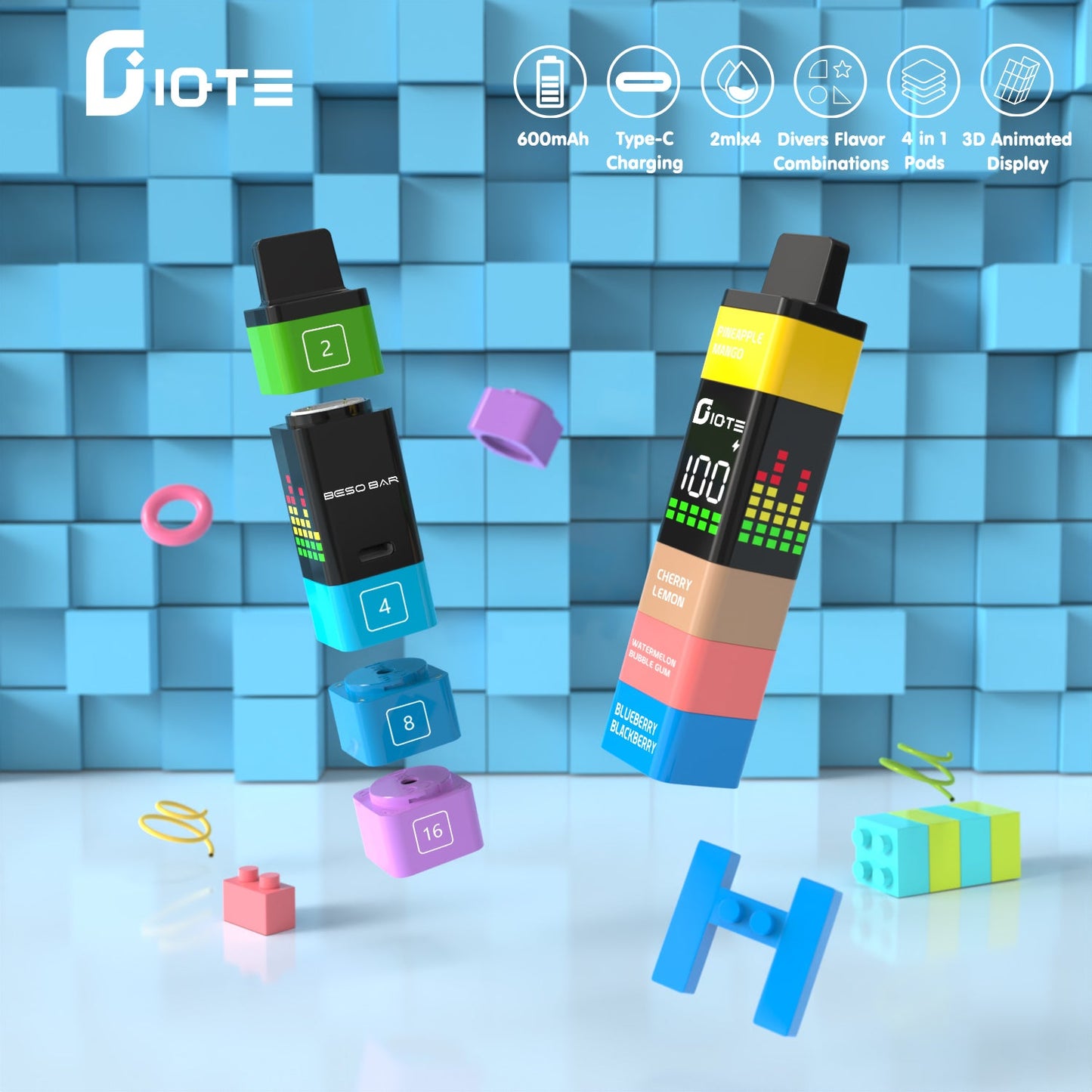 IQTE Maha 2400 Puffs Disposable Vape Wholesale