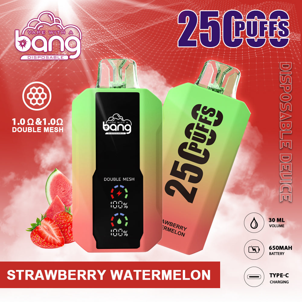 Bang 25000 Puffs Smart Full Screen Turn Ice Wholesale Disposable Vape E Cigarette Puff 25k Prefilled Pod