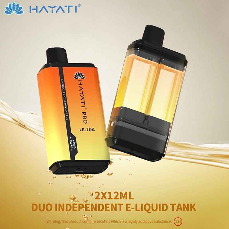 HAYATI PRO ULTRA 15000 Puffs Disposable Vape Wholesale 2% NICOTINE 850mAh battery 49 flavors