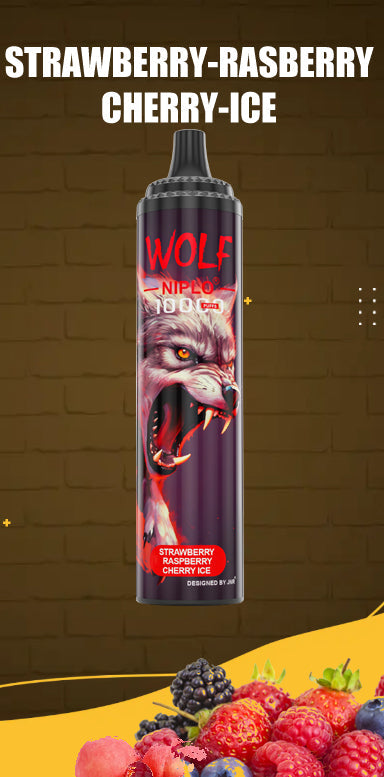JNR Wolf Niplo 10000-650mAh Battery, 20ml E-liquid, Multiple Nicotine 18 Flavors