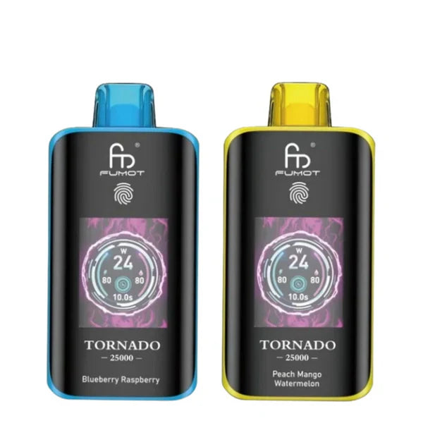 FUMOT RandM Tornado 25000 puff Disposable Vape (Box of 10) 700mAh In Sales 24 Flavors
