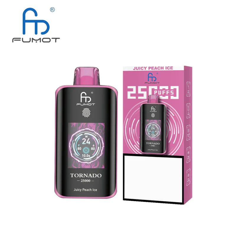 FUMOT RandM Tornado 25000 puff Disposable Vape (Box of 10) 700mAh In Sales 24 Flavors