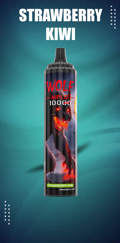 JNR Wolf Niplo 10000-650mAh Battery, 20ml E-liquid, Multiple Nicotine 18 Flavors