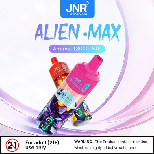 JNR Alien Max 18000 Puffs Disposable Vape-850mAh Battery, 28ml E-liquid, Multiple Nicotine 20 Flavors