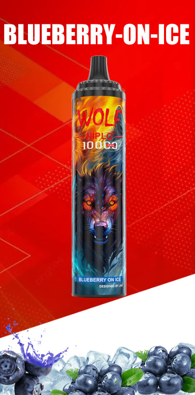 JNR Wolf Niplo 10000-650mAh Battery, 20ml E-liquid, Multiple Nicotine 18 Flavors
