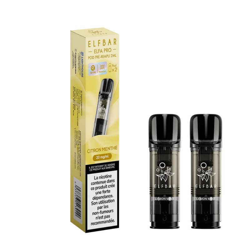 ELFBAR ELFA Pro - Pack de 2 Cartouches 2ml 600 Puffs