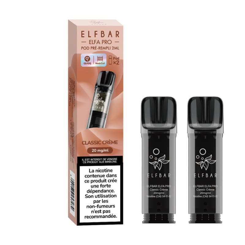 ELFBAR ELFA Pro - Pack de 2 Cartouches 2ml 600 Puffs