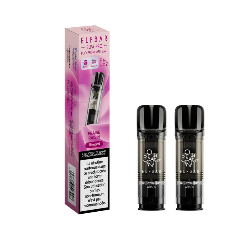 ELFBAR ELFA Pro - Pack de 2 Cartouches 2ml 600 Puffs